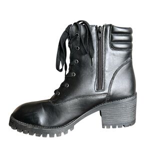 Freebird by Steve Madden black combat boots